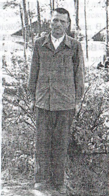 Афанасий Агафонович Мельник из г. Костополь в день освобождения из Мордовских лагерей. 1967 год
